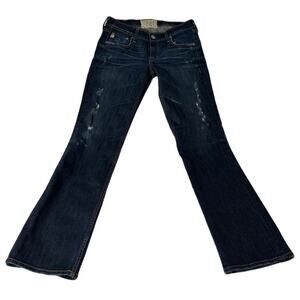 Big Star Liz Boot Cut Jeans Women’s Size 29 R Dark Wash Distressed